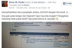 KERJA SAMA TEKNOLOGI : Perjanjian Jokowi-Microsoft Dikritik Habis, Begini Jawaban Menkominfo