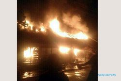 KEBAKARAN BOYOLALI : Pabrik Tahu Ludes Terbakar, Kerugian Capai Rp75 Juta