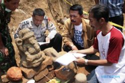 FOTO PENEMUAN BARU : Arca Ganesha Ditemukan di Malang