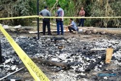 KEBAKARAN MADIUN : Bedeng Pembangunan Gedung Baru DPRD Kota Madiun Terbakar, Polisi Olah TKP