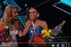 MISS UNIVERSE 2015 : Video Insiden Memalukan Steve Harvey Umumkan Miss Colombia Menang