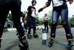 Foto Polres Jombang Andalkan Sepatu Roda