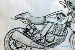 SEPEDA MOTOR KONSEP : Begini Sketsa Motor Retro 150 cc Kawasaki