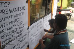 PILKADA WONOGIIRI : Aliansi Masyarakat Tuntut Ketua Panwaslu Mundur