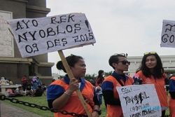 PILKADA 2015 : Ajak Pakai Hak Pilih, Formacida Jatim Beraksi di Kediri