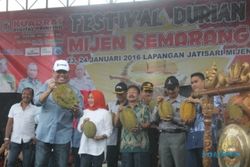 FESTIVAL DURIAN SEMARANG : Durian Seberat 5,3 Kg Jadi Yang Terbesar di Mijen