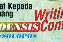 LOMBA MENULIS SOLOPOS : Inilah 8 Pemenang Writing Contest Soloensis