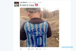 TRENDING SOSMED : Bocah Korban Perang Ini Sedang Dicari Lionel Messi