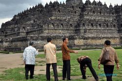 FOTO KUNJUNGAN PRESIDEN : Presiden Jokowi Berkunjung ke Borobudur