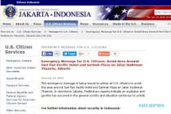 BOM SARINAH THAMRIN : Ini Klarifikasi Soal Isu "Email Kedubes AS" Tahu Rencana Bom Jakarta