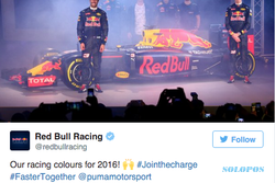 FORMULA ONE 2016 : Tak Ada Kelir Ungu di Mobil Baru Red Bull