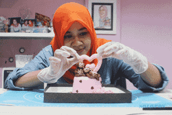 KREASI UNIK : Selain Coklat, Cupcake Animasi Juga Diminati di Hari Valentine