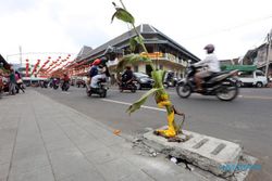 PENATAAN PASAR GEDE SOLO : Baru Sebulan Dibangun, Inlet Pasar Gede Jebol