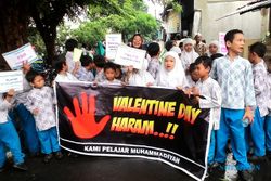 HARI KASIH SAYANG : Siswa SD Muhammadiyah 1 Semarang Tolak Perayaan Hari Valentine