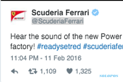 FORMULA ONE 2016 : Ferrari Pamer Raungan Suara Mesin