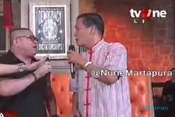 VIDEO KONTROVERSIAL : Talkshow di TV, Razman Nasution dan Anton Medan Nyaris Baku Hantam