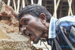 KISAH UNIK : Astaga, Pria Ini Makan Bahan Bangunan Selama 20 Tahun