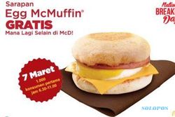 National Breakfast Day, Besok McDonald’s Bagi-Bagi Egg Muffin Gratis!