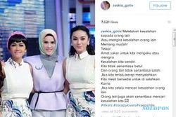 SENSASI ARTIS : Kontroversi Kian Meluas, Zaskia Gotik Curhat di Instagram