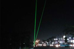 GANGGUAN PENERBANGAN : Waduh, Masih Ada Warga Nyalakan Laser