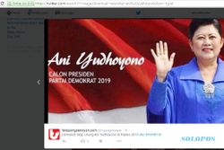 PILPRES 2019 : Demokrat Bantah Sebar Gambar Ani Yudhoyono Capres, Lalu Siapa Pelakunya?