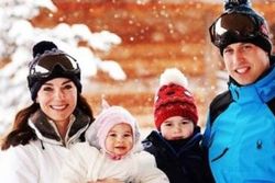 KERAJAAN INGGRIS : Potret Liburan Seru Keluarga William Main Salju