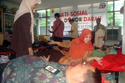 AKSI SOSIAL : Pemkab dan Bank Jateng Adakan Pendonoran Darah
