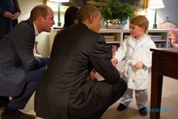 KERAJAAN INGGRIS : Begini Potret Lucu Pangeran George Bertemu Obama