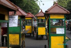 PENATAAN PKL SOLO : 40 PKL Gerobak Kuning Tak Aktif Berjualan di Selter Sriwedari