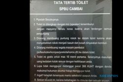 MEME LUCU : Aturan Nyeleneh Toilet SPBU: "Pipislah Secukupnya" hingga Mic Tersembunyi