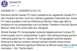 MASA DEPAN PEMAIN : Carsae FC Ucapkan Terima Kasih Kepada Okto Maniani
