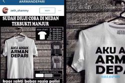 TRENDING SOSMED : Kaus “Aku Anak Arman Depari” Diklaim Sedang Ngetren di Medan