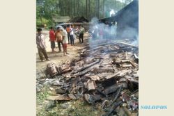 KEBAKARAN PONOROGO : Sulut Api Dekat Bensin, Rumah Warga Ngrayun Ludes Terbakar
