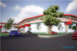 INFRASTRUKTUR SOLO : Begini Desain Sky Bridge Tirtonadi-Balapan, 37 Tiang Pancang Sepanjang 437 Meter