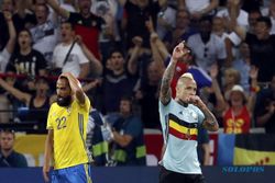 HASIL AKHIR SWEDIA VS BELGIA : Gol Tunggal Radja Nainggolan Kandaskan Perlawanan Swedia