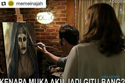 MEME LUCU : Meme The Conjuring 2: Di Indonesia, Valak Jadi Bahan Guyonan