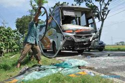 4 Bulan, 3 Nyawa Melayang Ditabrak Bus Maut Rute Surabaya di Sragen