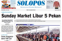 SOLOPOS HARI INI : Sunday Market Libur 5 Pekan