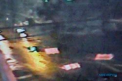KECELAKAAN SRAGEN : Kecelakaan Tunggal di Pungkruk Terekam CCTV