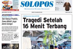 SOLOPOS HARI INI : Tragedi Helikopter TNI AD Jatuh hingga Prediksi Final Euro 2016