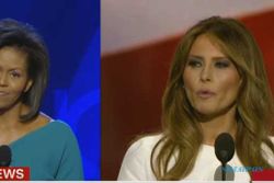 PILPRES AS: Video: Kemiripan Pidato Istri Trump dan Michelle Obama