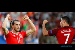 PREDIKSI PORTUGAL VS WALES : Head to Head Ronaldo vs Bale, Siapa Unggul?