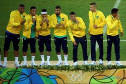 OLIMPIADE 2016 : Raih Emas Sepak Bola, Brasil Bungkam Kritik