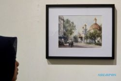 FOTO PAMERAN SENI : 70 Karya 50 Sketser di Galeri Semarang