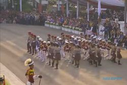 HUT RI : Aksi Polisi Cilik Pukau Jokowi Jelang Upacara di Istana