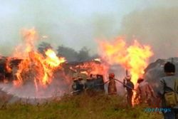 KEBAKARAN DEMAK : Pabrik Kayu Manunggal Jati Terbakar, 4 Rumah Warga Turut Jadi Abu