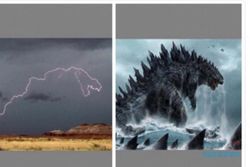 FENOMENA ALAM : Kilatan Petir Mirip Godzilla Hebohkan Netizen