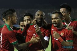 LAGA UJI COBA : Boaz Bawa Indonesia Ungguli Vetnam 1-0