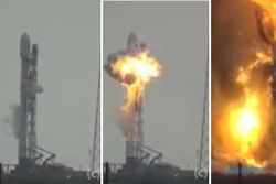 Video Detik-Detik Meledaknya Roket Pengangkut Satelit Facebook