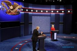 PILPRES AS : Debat Pertama, Clinton dan Trump Saling Serang Soal Ini